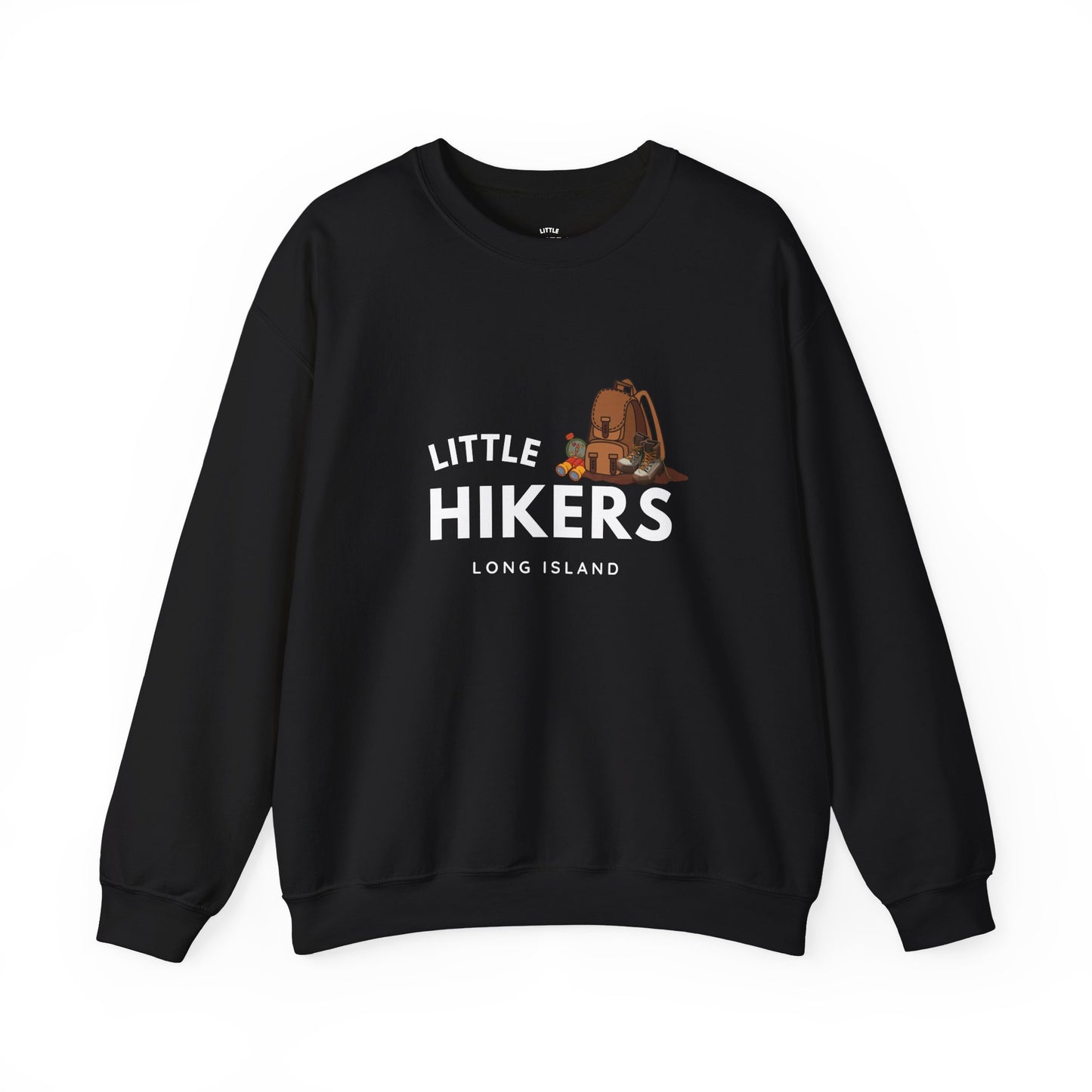 10070175787708505260_2048Little Hikers Parents Crewneck Sweatshirt black
