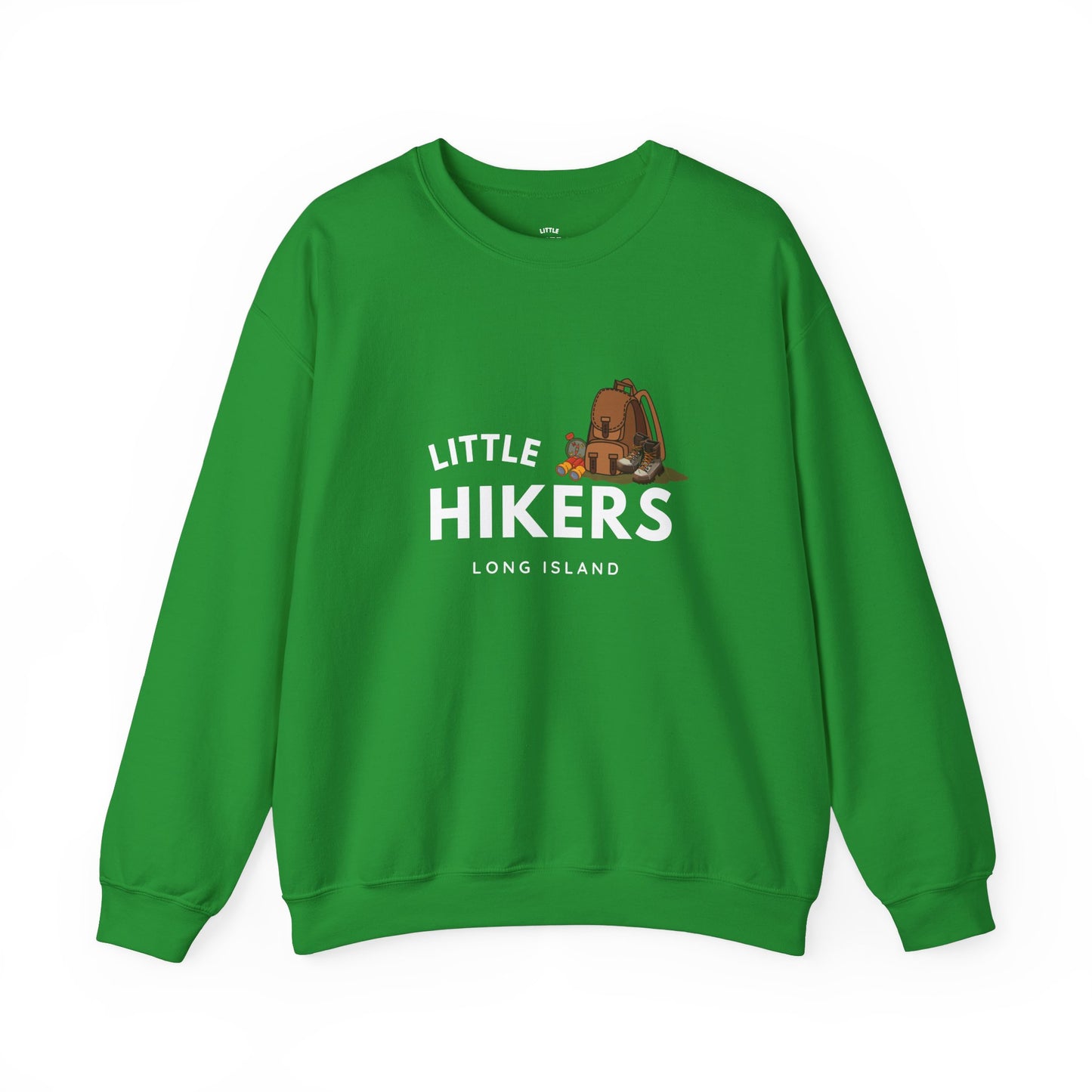 10070175787708505260_2048Little Hikers Parents Crewneck Sweatshirt green