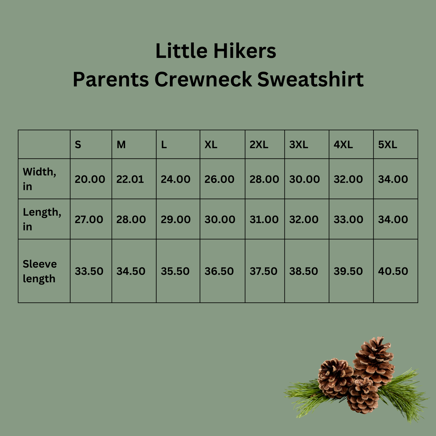 Little Hikers Parents Crewneck Sweatshirt
