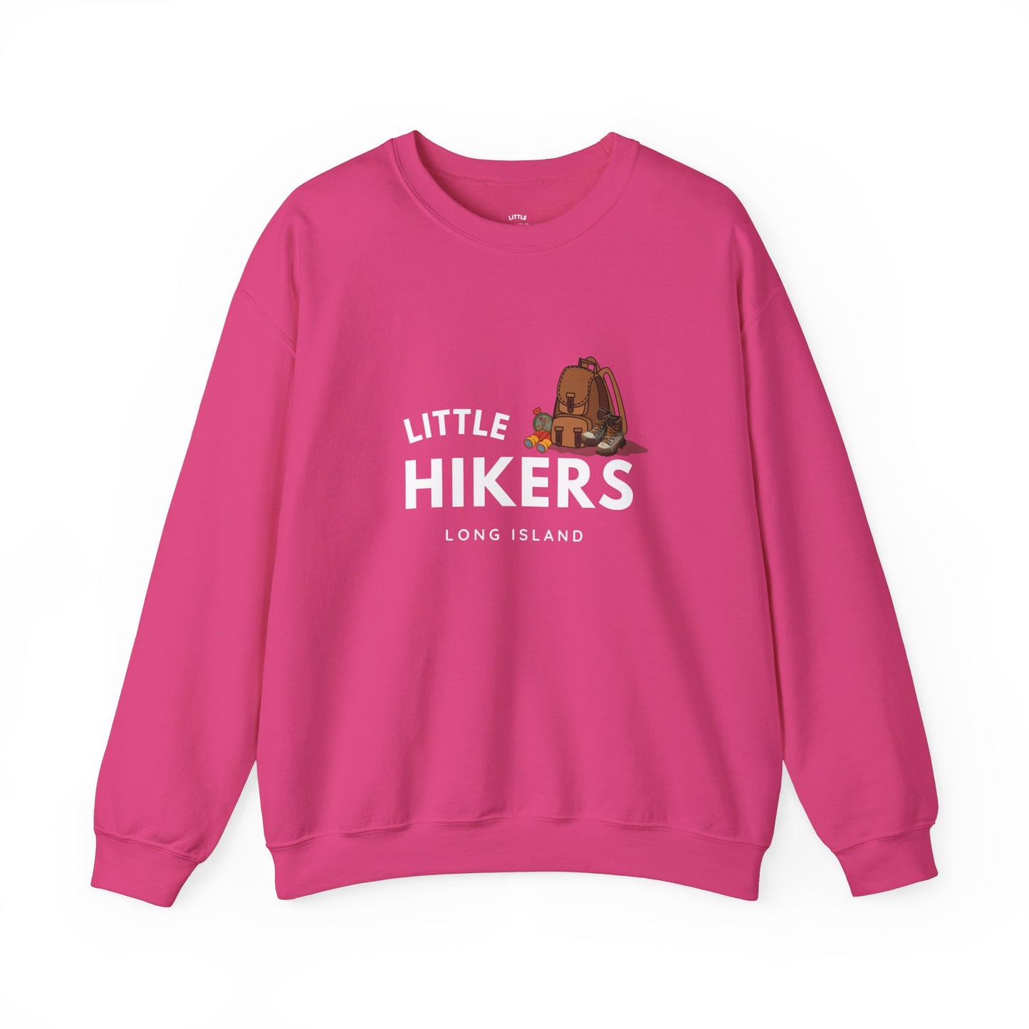 Little Hikers Parents Crewneck Sweatshirt heliconia