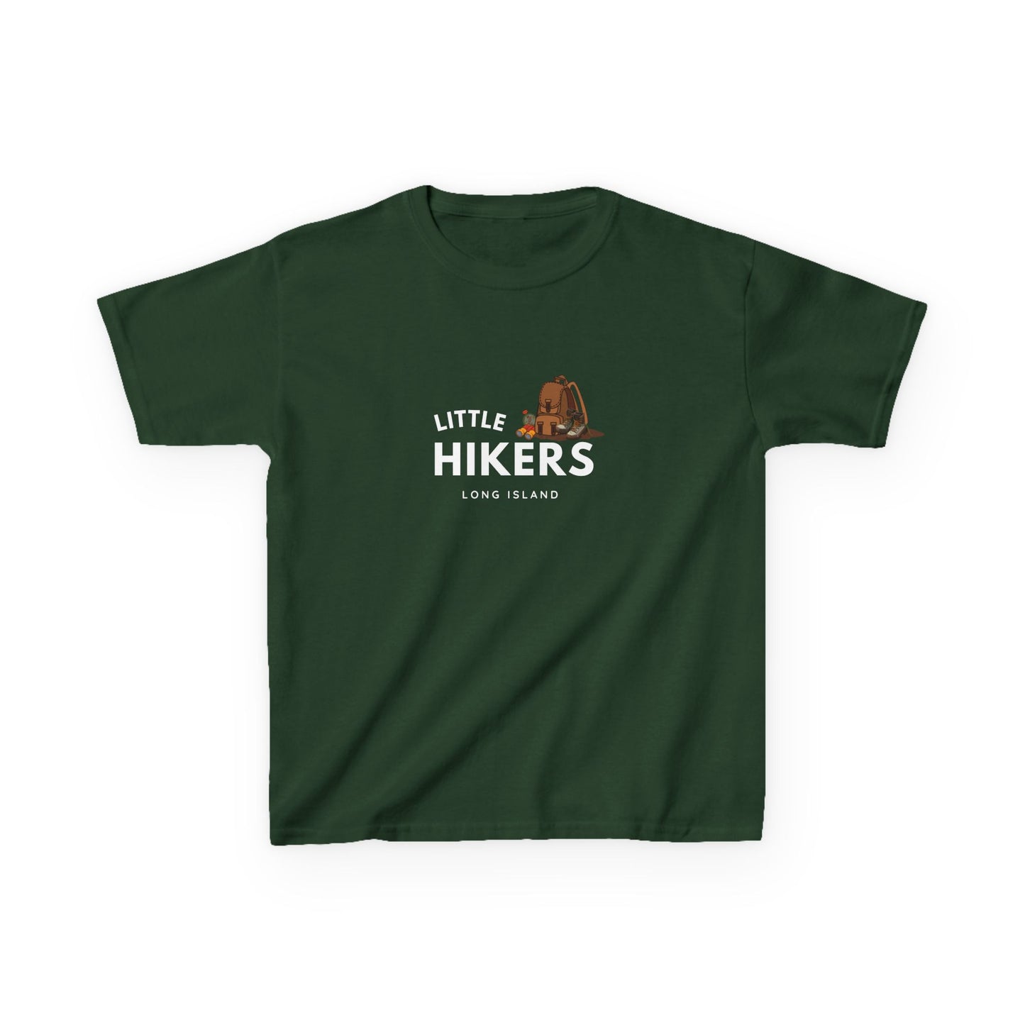 Little Hikers Youth Cotton Tee green